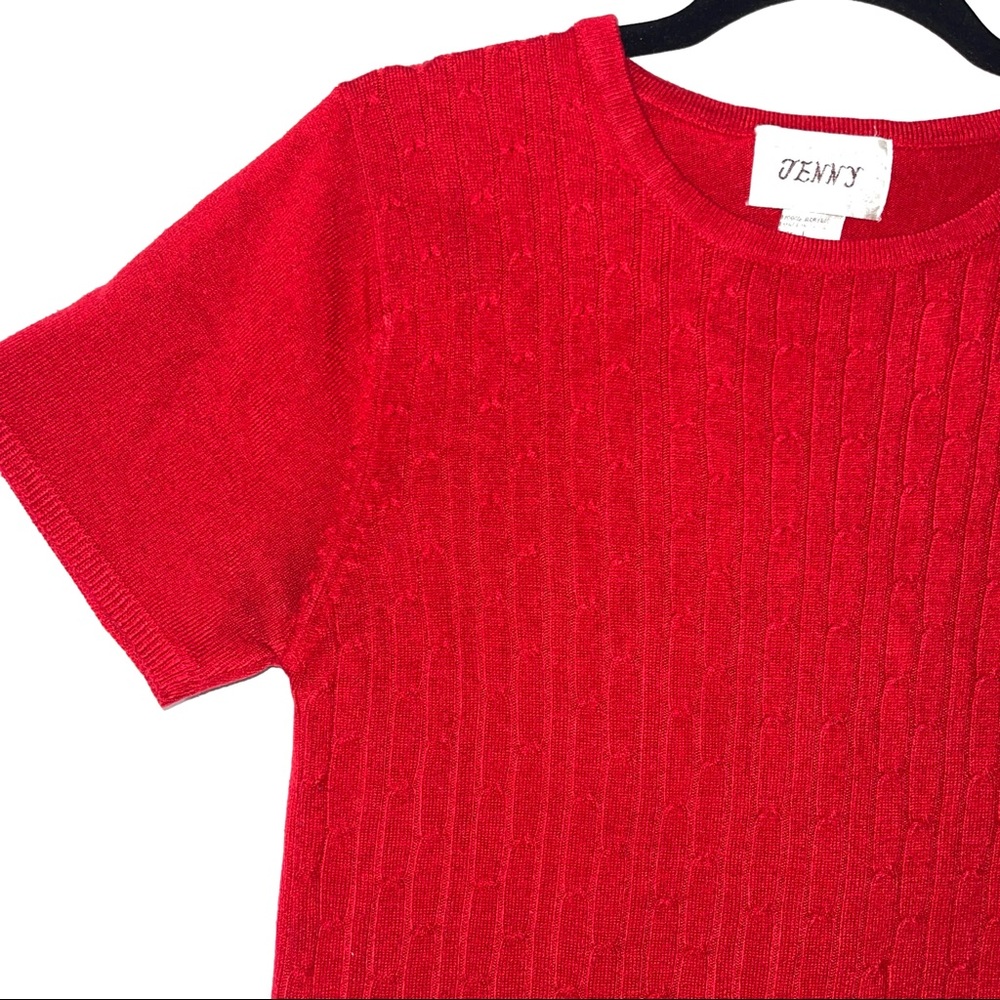 JENNY | RED KNIT TOP